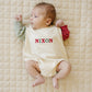 Custom Embroidered Christmas Colorblock Sweatshirt or Romper