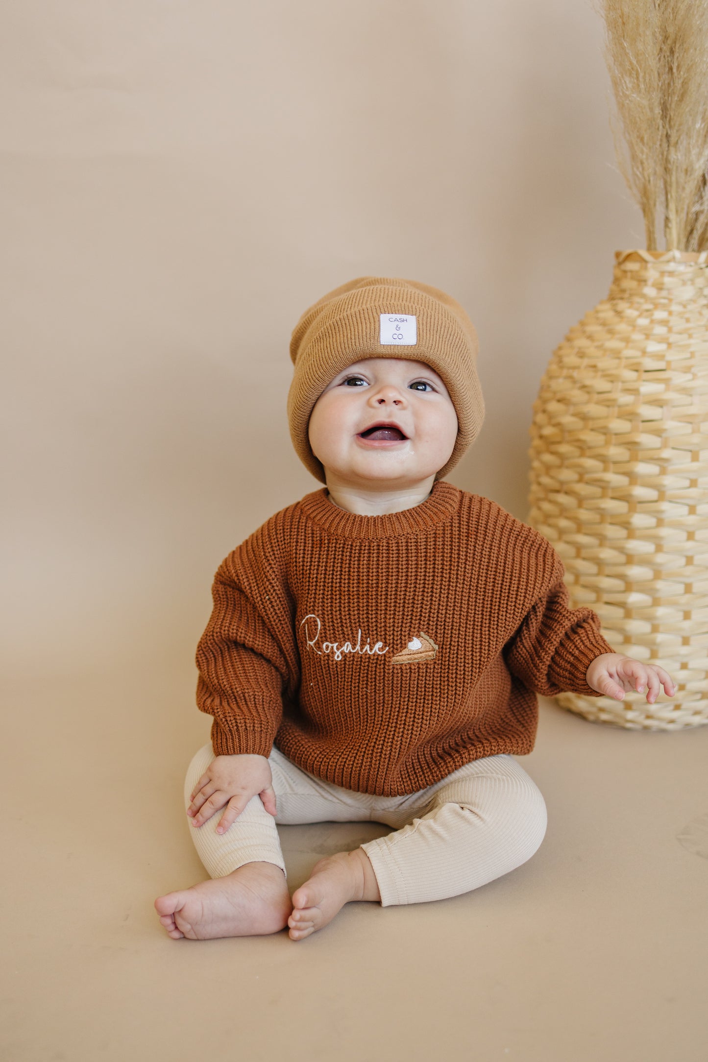 Custom Embroidered Thanksgiving Organic Cotton Sweater