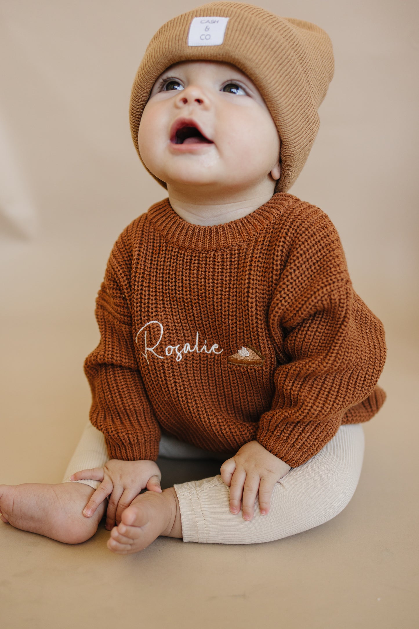 Custom Embroidered Thanksgiving Sweater - Pie or Turkey