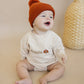 Custom Thanksgiving Embroidered Organic Cotton Sweatshirt Romper