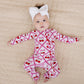 Bamboo Zip Romper | Cherry Bow