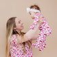Bamboo Zip Romper | Cherry Bow