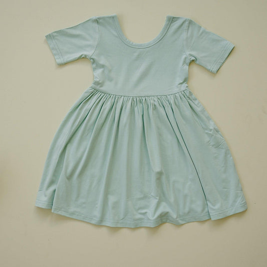 Sea Breeze Bamboo Twirl Dress - Little Joy Co.