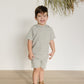 Heather Grey Hooded Tee