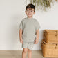 Heather Grey Pocket Cotton Shorts