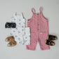 Red Stripe Overalls