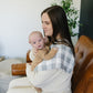 Coastal Plaid Muslin Burp Cloth