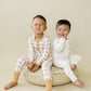 Golden Gingham 2pc Henley Bamboo Pajamas