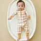 Golden Gingham 2pc Henley Bamboo Pajamas