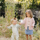 Grey Knit Overalls