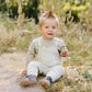 Grey Knit Overalls