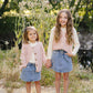 Pink Knit Button Down Vest