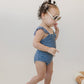 Navy Gingham One-Piece