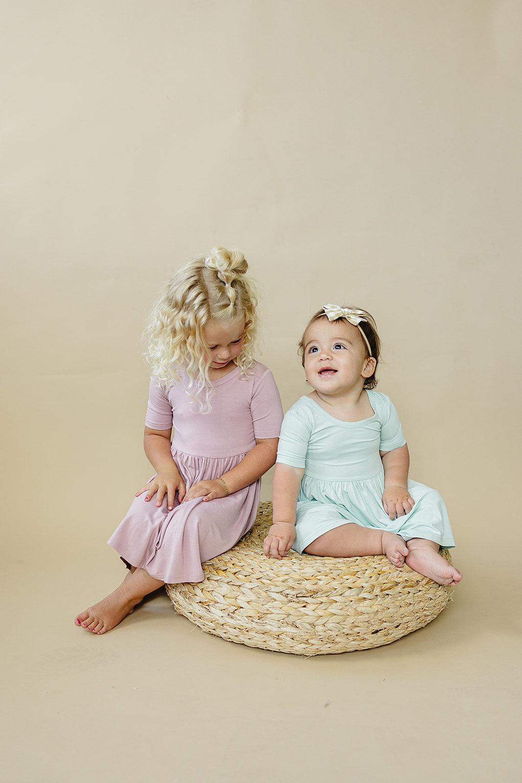 Sea Breeze Bamboo Twirl Dress - Little Joy Co.