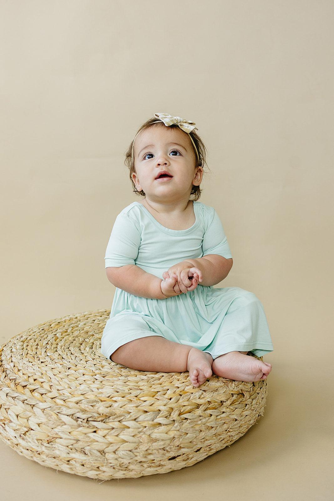 Sea Breeze Bamboo Twirl Dress - Little Joy Co.