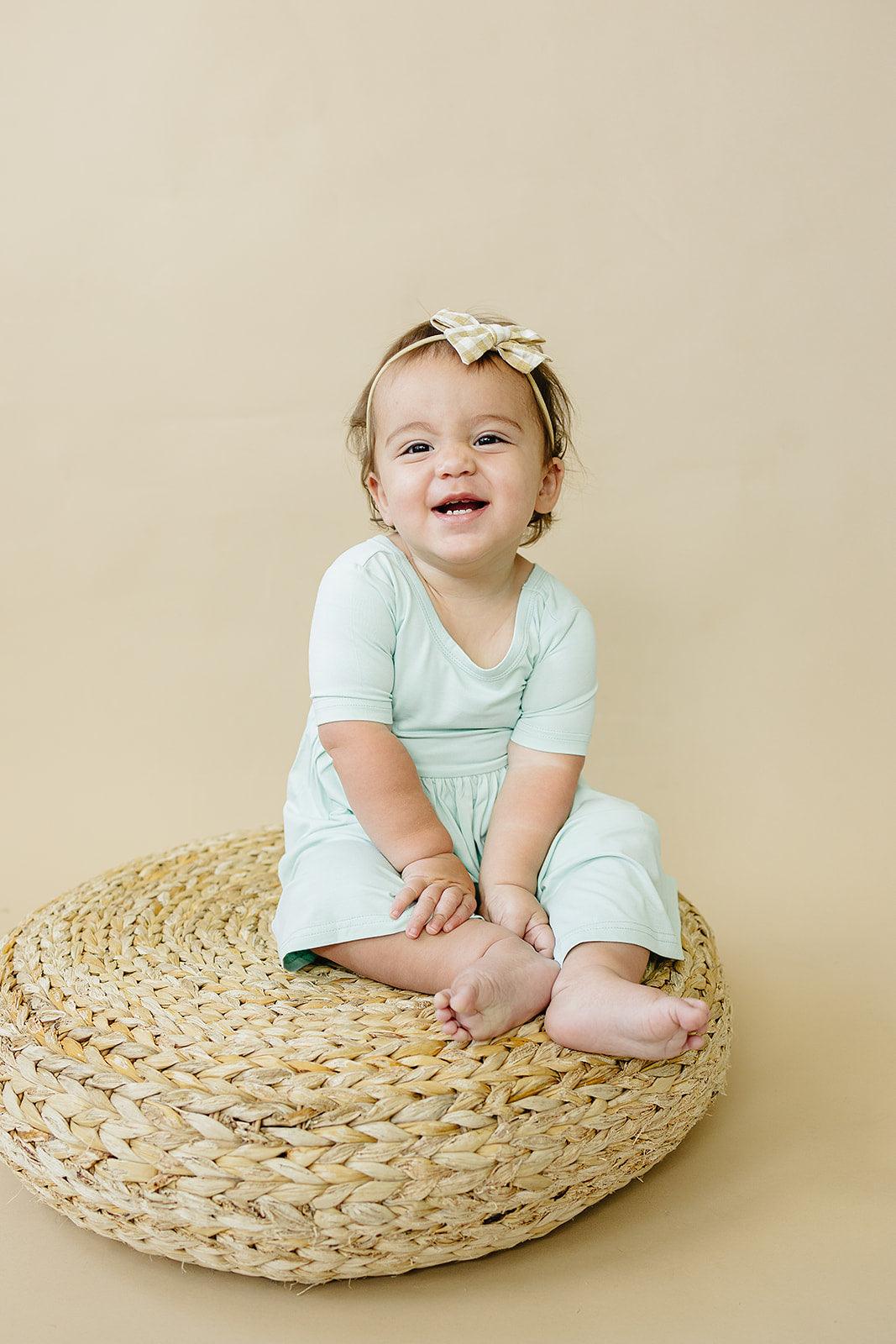 Sea Breeze Bamboo Twirl Dress - Little Joy Co.