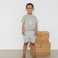 Heather Grey Pocket Cotton Shorts