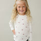 Cherry Pointelle Long Sleeve Tee