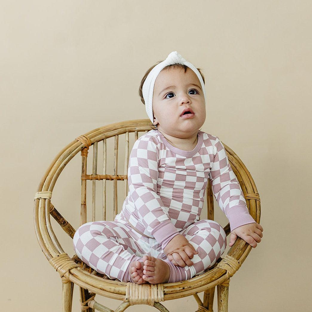 Tropical Haze Check 2pc Pajama Set - Little Joy Co.