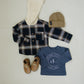 Plaid Hooded Button Up Shirt
