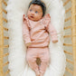 Pink Ribbon Ruffle French Terry Set