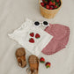 Strawberry Ruffle Tee