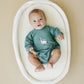 Silly Goose Bamboo Baby Romper - teal or blue