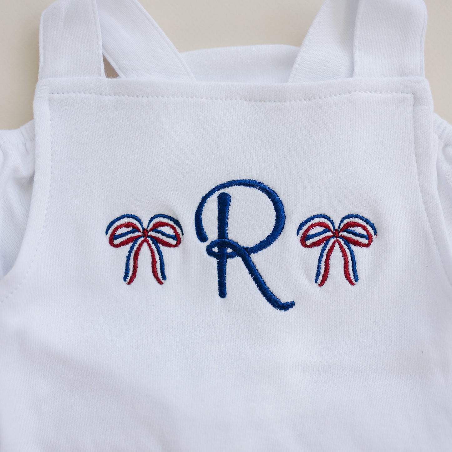 Custom 4th of July Overall Bubble Romper - more colors & pick your design!