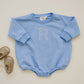 Custom Embroidered Crewneck Sweatshirt or Romper - Light Blue