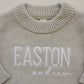 Custom Embroidered Knit Sweater Romper
