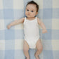 White Pointelle Tank Bodysuit