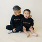 Benutzerdefinierter bestickter Halloween-Sweatshirt-Strampler