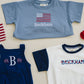 Custom 4th of July Overall Bubble Romper - more colors & pick your design!