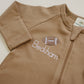Custom Embroidered Organic Cotton Romper - Football Embroidery
