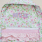 NEW Custom Embroidered Ruffle Floral Backpack