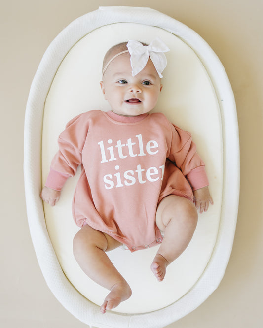 Little Sister Sweatshirt Romper