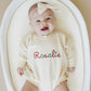 Custom Embroidered Christmas Sweatshirt Romper