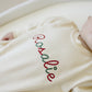 Custom Embroidered Christmas Sweatshirt Romper