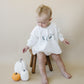 Dancing Skeletons Sweatshirt Romper - White