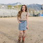 Cheetah Bow Ruffle Tee