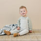 Grey Knit Overalls
