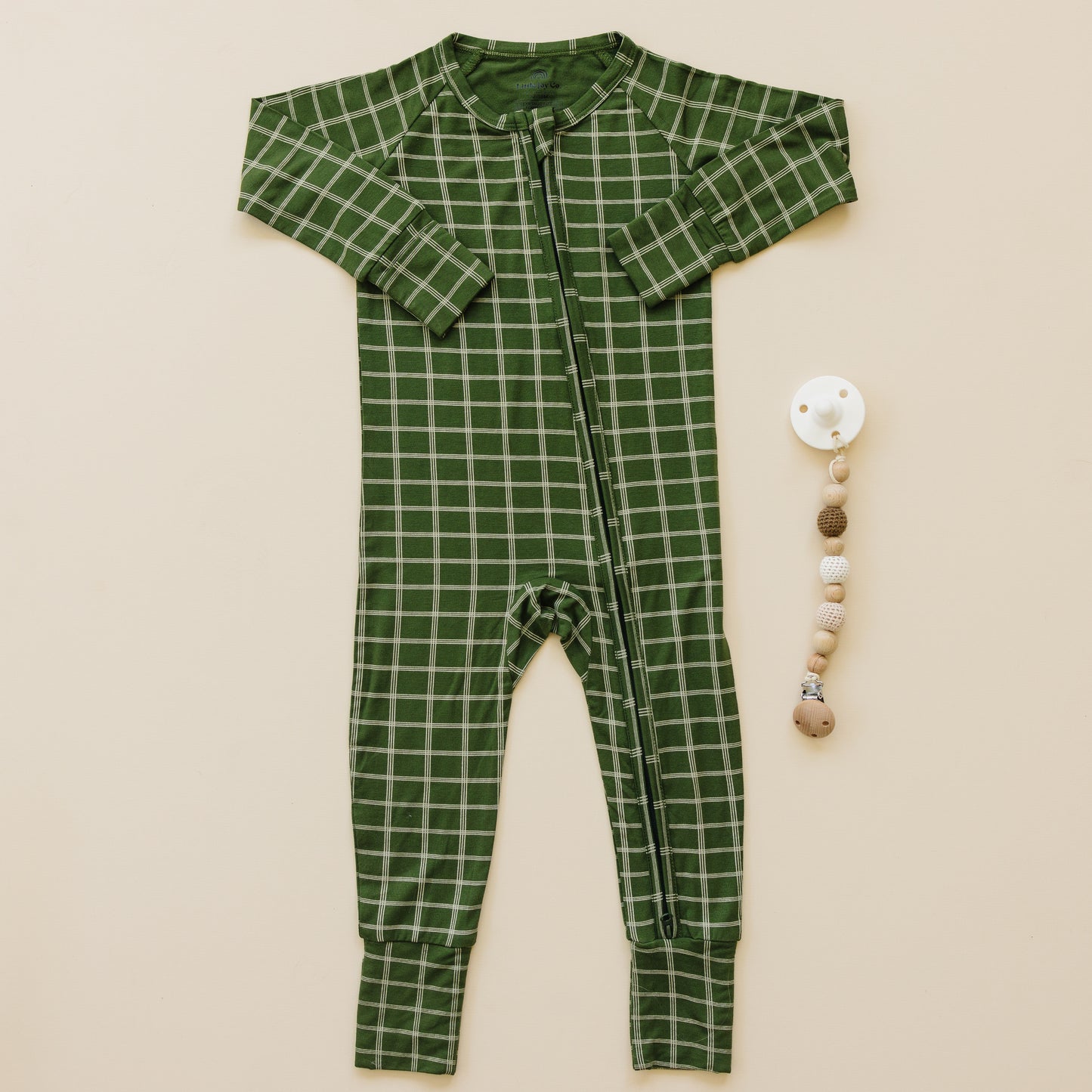 All Spruced Up Bamboo Zippy Romper