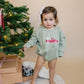 Christmas Tree Truck Sweatshirt Romper