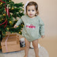 Christmas Tree Truck Sweatshirt Romper