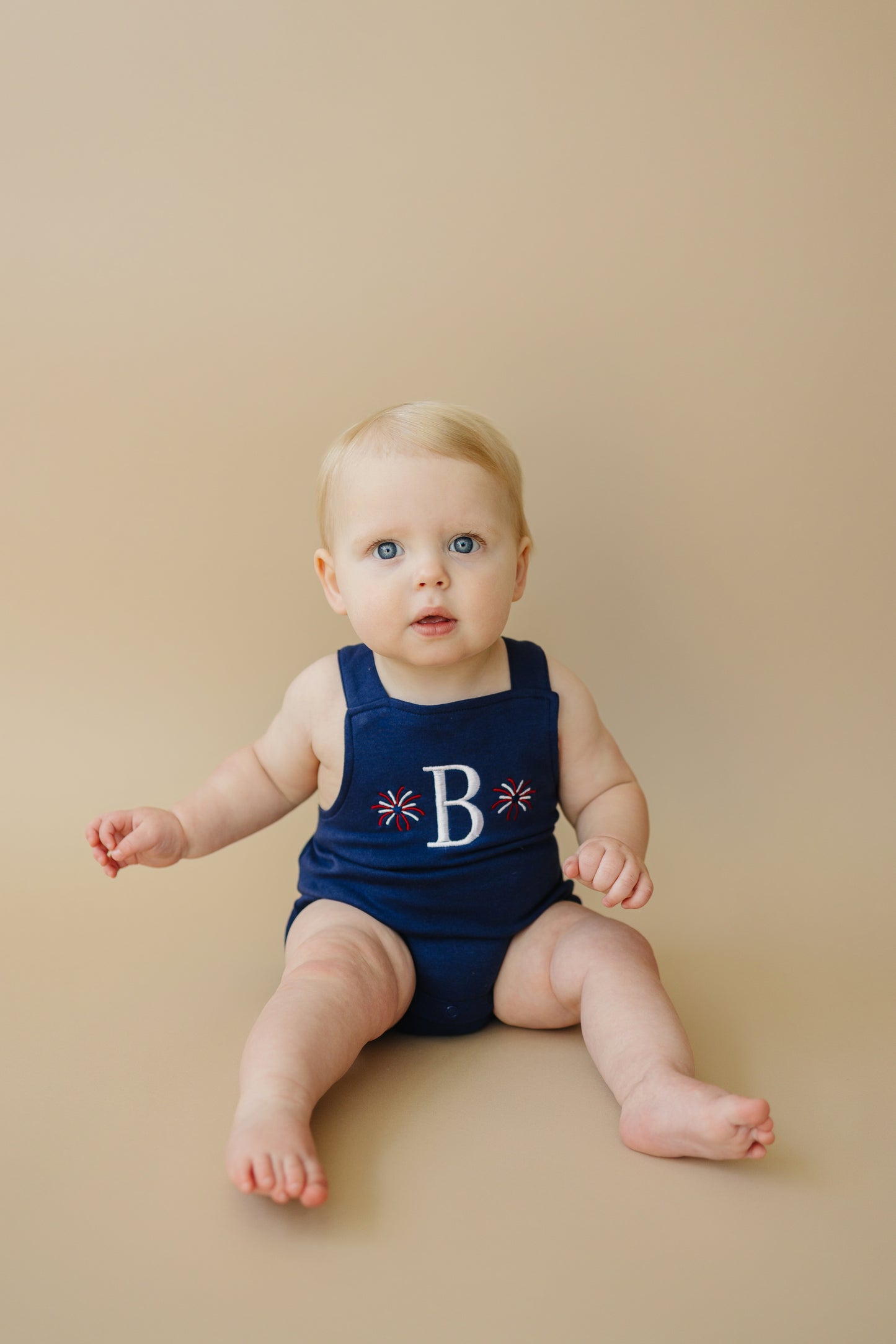 Custom 4th of July Overall Bubble Romper - more colors & pick your design!