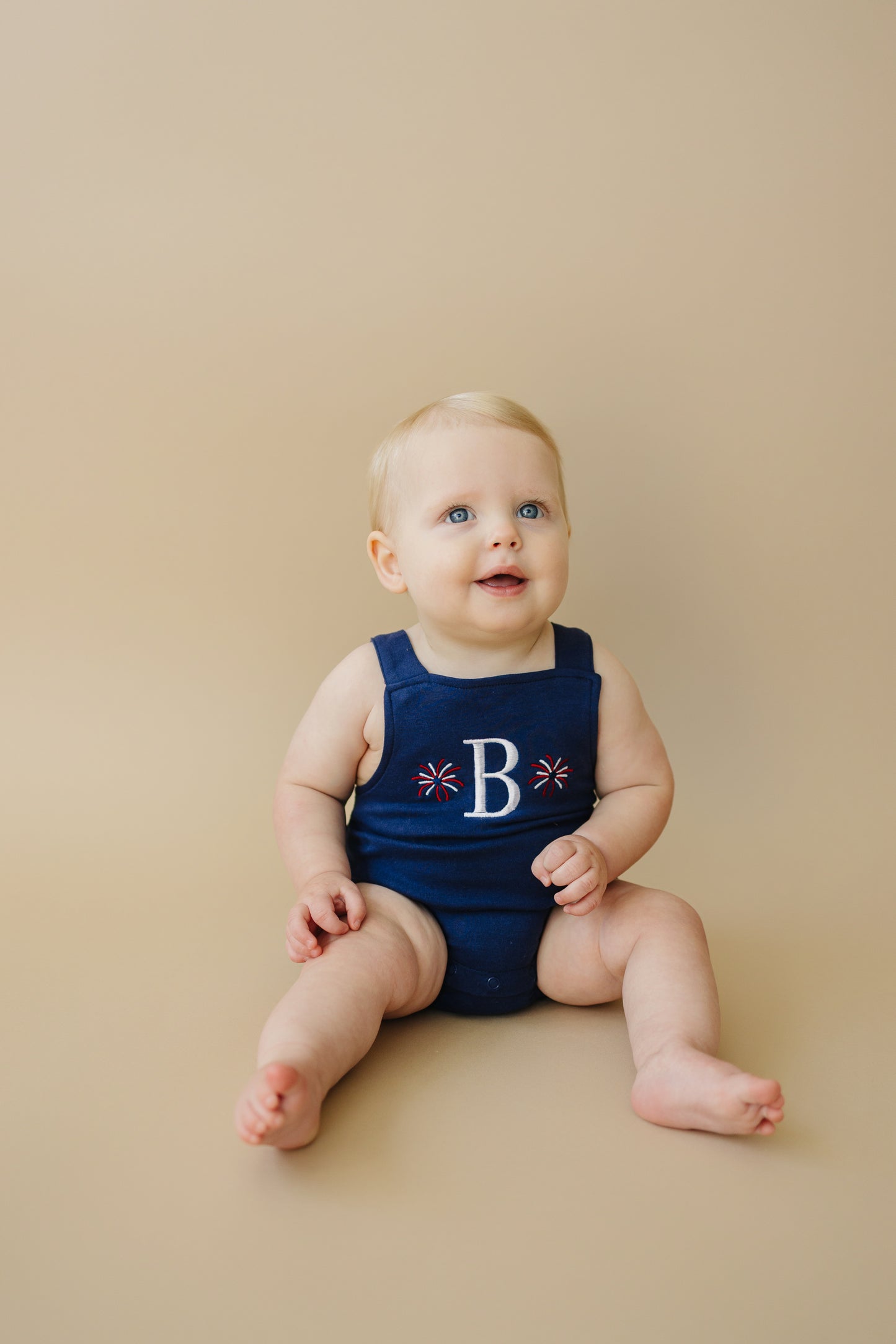 Custom 4th of July Overall Bubble Romper - more colors & pick your design!