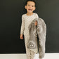 Taupe Checkered Bamboo Cozy Set