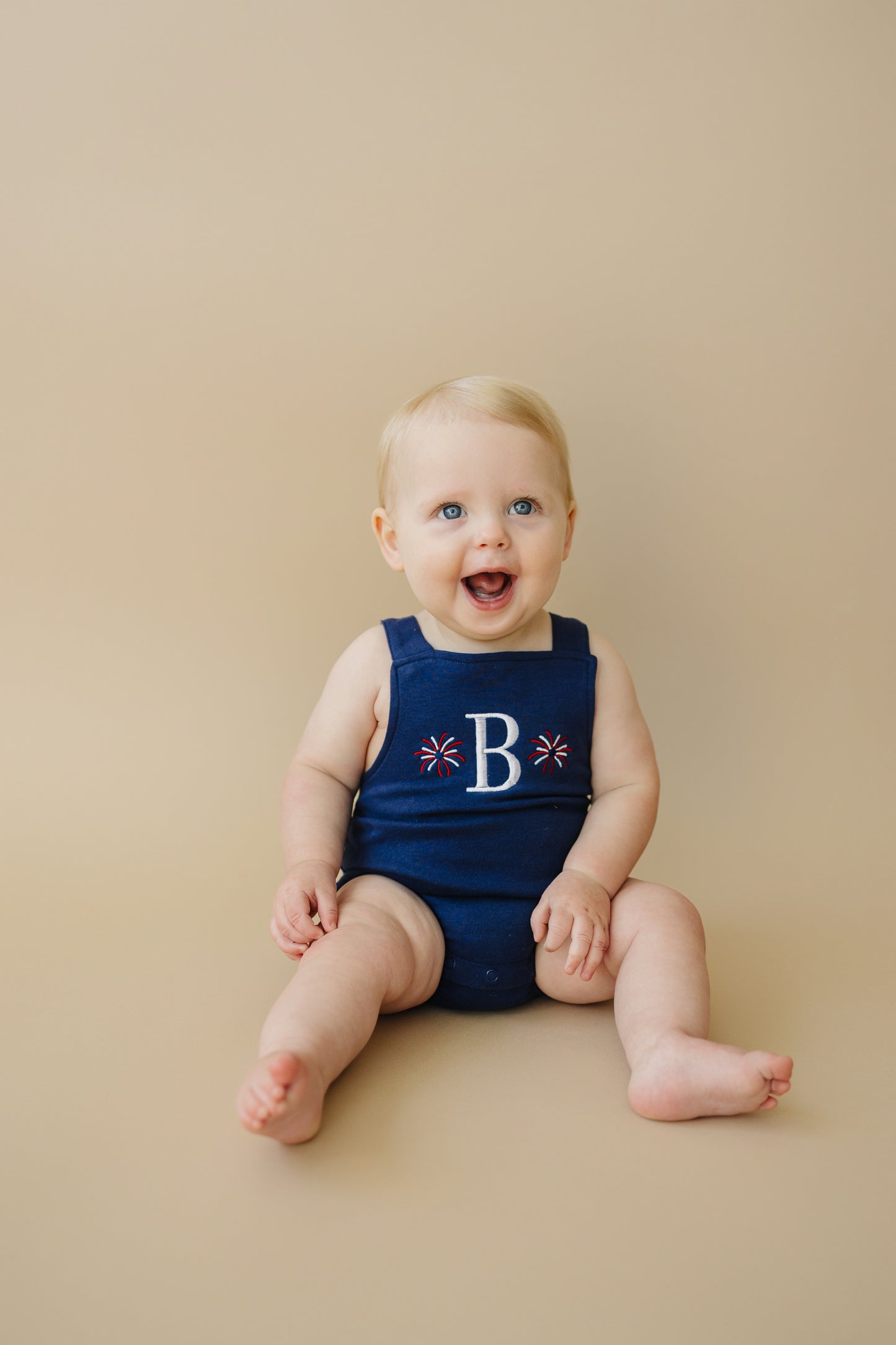 Custom 4th of July Overall Bubble Romper - more colors & pick your design!