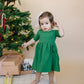 Organic Cotton Twirl Dress - Red or Green