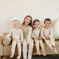 Taupe Stripe Ribbed Bamboo Cozy Set